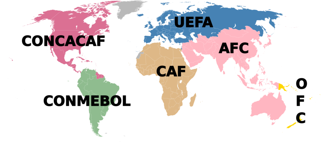 Confederazioni-FIFA-mondiali