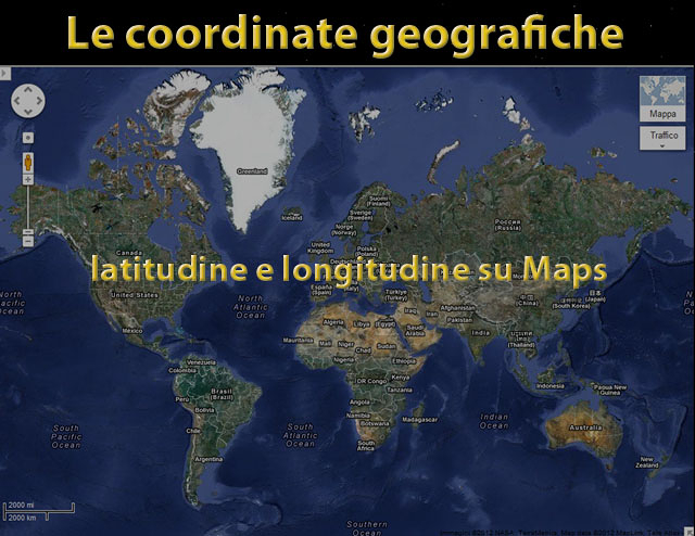 Latitudine e longitudine su Google Maps