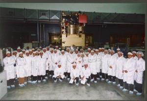 -La sonda Rosetta, negli stabilimenti Alenia Spazio di Torino nel 2001.