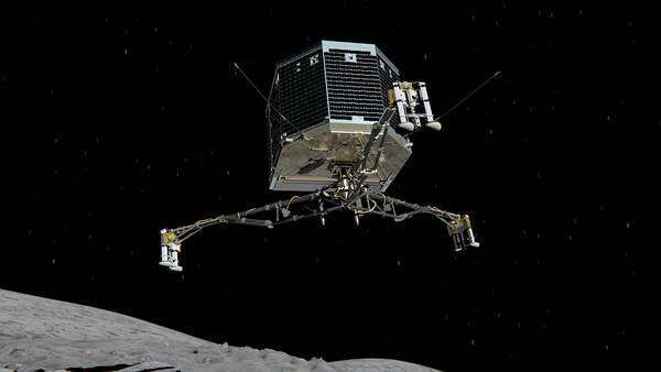 Il lander Philae sta atterrando sulla cometa