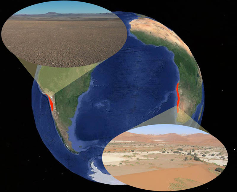 Atacama e Namib, due deserti molto speciali
