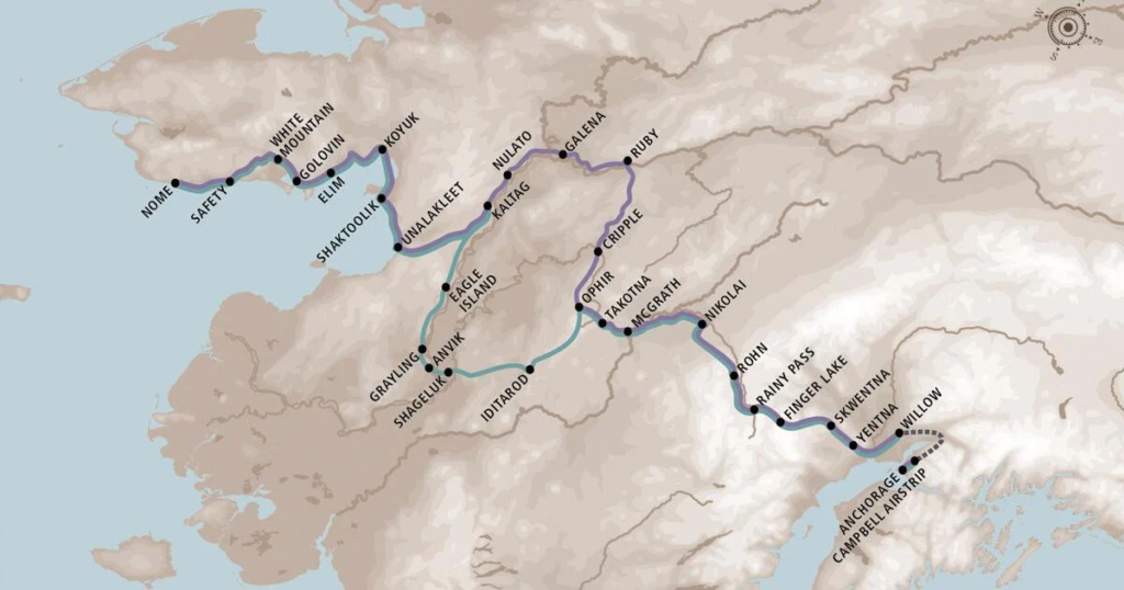 Iditarod-mappa-ufficiale