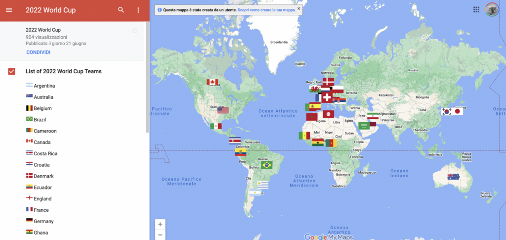 Google-MyMaps-Mondiali-calcio-Qatar