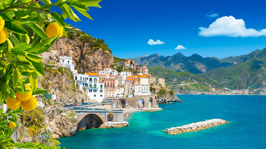 Paesaggi italiani: Costiera amalfitana, una campagna sul mare