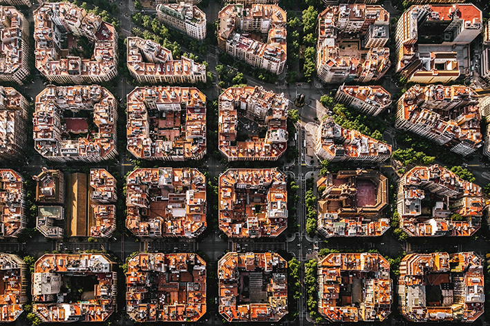 Barcellona-blocchi-pedonali