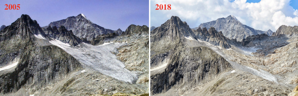 Vedretta meridionale di cornisello_2005-2018