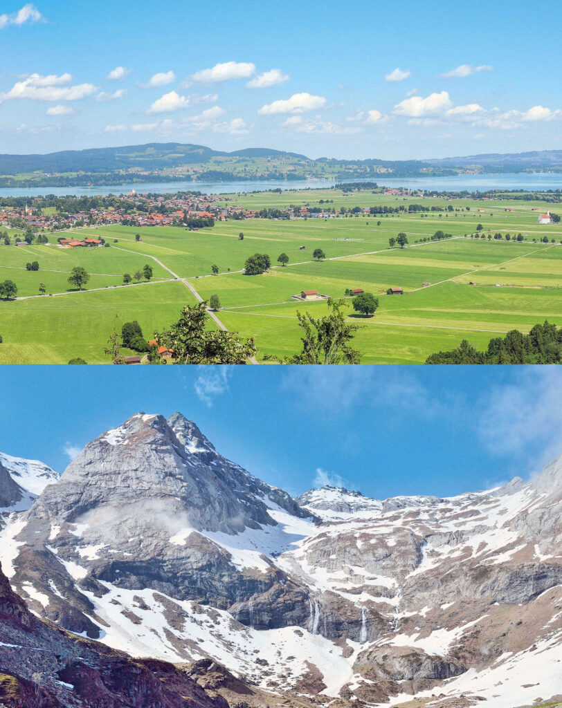 Europa-pianura-montagna